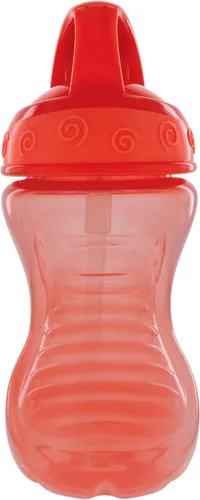 Miniatura 5 de Nuby Flip-It - Vasos duros con pajita Vari-Flo (paquete de 2) 10 onzas, resistentes a derrames, a partir de 12 meses, color aguamarina/rojo