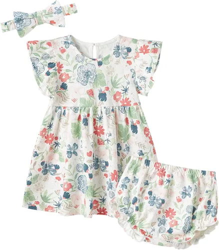 Miniatura 86 de pureborn Vestido de bebé niña 0-24 meses