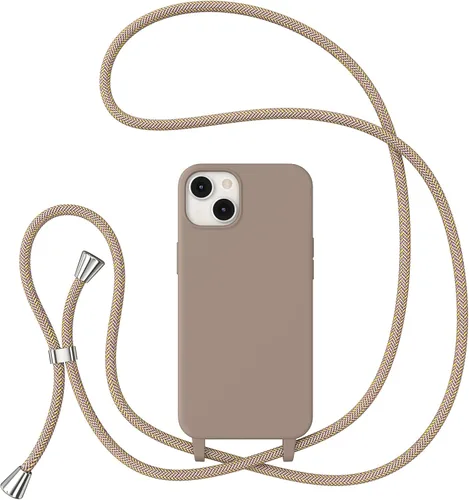 Miniatura 68 de ZTOFERA Funda Crossbody para iPhone 15 Pro con Correa de Cordón Ajustable, Funda Suave de Silicona Líquida para iPhone 15 Pro 6.1 pulgadas - Rosa