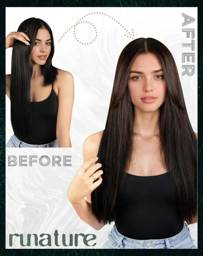Miniatura 5 de RUNATURE Extensiones de cabello humano color rubio oscuro con cinta adhesiva, sin costuras, extensiones de cabello humano Remy natural con cinta