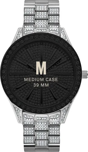 Miniatura 4 de JBW Reloj de pulsera de lujo para mujer Cristal de 0,12 quilates con brazalete de eslabones de acero inoxidable