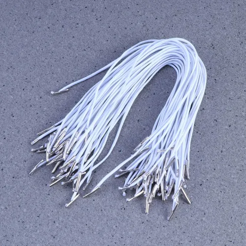 Miniatura 3 de 50 cuerdas elásticas de púas elásticas para coser, bandas elásticas con púas para hacer manualidades, bandas elásticas de costura (blanco)