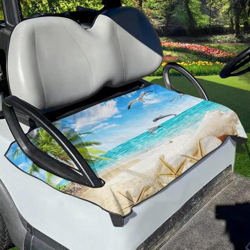Miniatura 22 de Yewattles Universal personalizado carrito de golf cubierta de asiento de verano al aire libre Anti-caliente Club Coche Coche Manta Green Lawn Golf