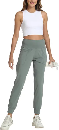 Miniatura 90 de Kcutteyg - Pantalones deportivos con bolsillos para mujer, diseño suave, ligero y de secado rápido, para entrenamiento, gimnasia, yoga y correr