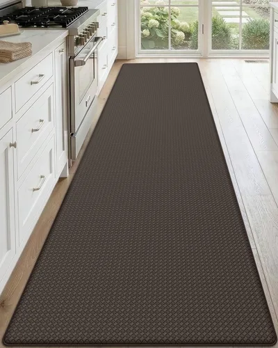 Miniatura 28 de DEXI Alfombrillas de Cocina Acolchadas Anti Fatiga, 17x59, Alfombra de Pasillo para Estar de Pie Impermeable, Espuma Viscoelástica Cómoda Acolchada