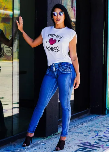 Miniatura 5 de Moda Xpress - Jeans levantadores de glúteos para mujer, ajustados, de cintura alta, elásticos