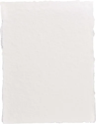 Miniatura 2 de 400 GSM / 25 hojas - Papel de dibujo/boceto de acuarela rugoso/texturizado - 8"X6" (A5) - Papel de algodón con borde envejecido hecho a mano
