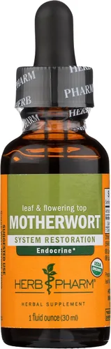 Miniatura 4 de Herb Pharm Gotas de extracto líquido de motherwort orgánico certificado para soporte del sistema endocrino, 1 onza