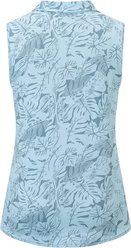 Miniatura 2 de Camiseta de golf para mujer con estampado, camiseta de tenis que absorbe la humedad con cremallera