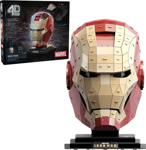 Miniatura 15 de 4D Build, Marvel Spider-Man - Kit de modelo de rompecabezas 3D con soporte, 82 piezas, decoración de escritorio de Spider-Man, juguetes