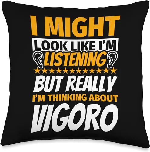 Vigoro Funny Sports Humor Vigoro Look Like I'm Listening - Manta (16.0 x 16.0 in), multicolor