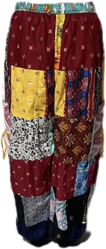 Miniatura 7 de Unisex Hecho A Mano Boho Hippie Aladdin Alibaba Harem Yoga Pantalones Multicolor Talla única, Multi