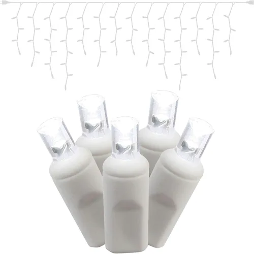 Miniatura 3 de Vickerman El juego de luces cuenta con 70 luces LED en cable blanco con espacio de bombilla de 3.5 pulgadas y espacio de caída de 8 pulgadas, 9
