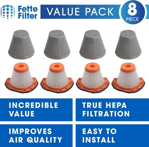 Miniatura 2 de Fette Filter - Juego de filtros de vacío compatibles con BLACK+DECKER 20V MAX POWERCONNECT modelos de aspiradora de mano BCHV001C1, BCHV001B
