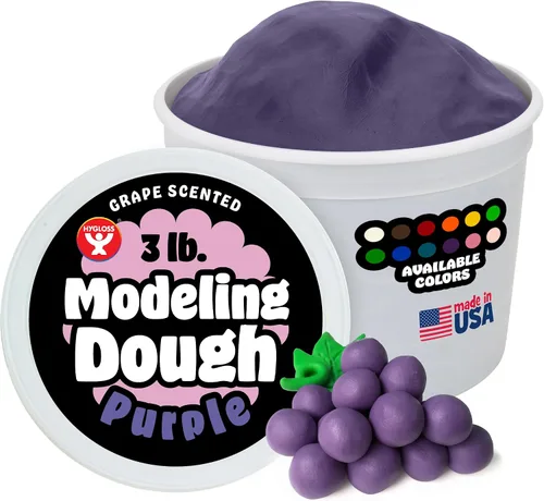 Miniatura 20 de Hygloss Play - Masa de modelado para niños, masa sensorial segura y no tóxica para artes y manualidades, bañera de 3 libras, arcilla de juego