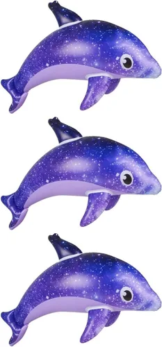 Miniatura 2 de Galaxy Dolphin Inflates Paquete de 3 36 pulgadas - Juguetes inflables para piscina y decoraciones