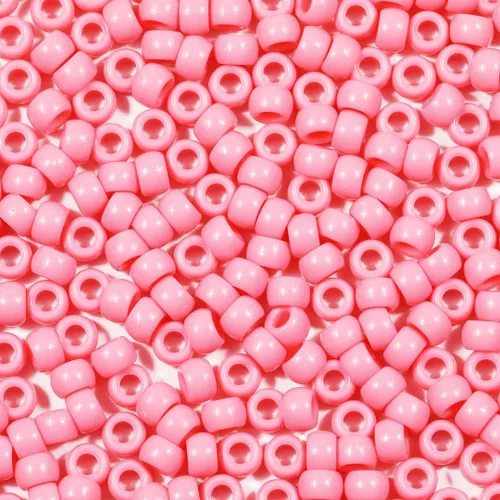 Miniatura 16 de 1000 cuentas de pony negras de 0.236 x 0.32 pulgadas para pulseras, trenzas de pelo y manualidades de bricolaje, solo para uso en manualidades