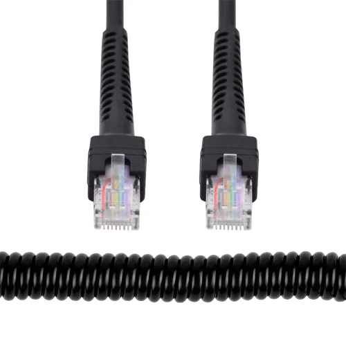 Miniatura 11 de cablecc Estiramiento en espiral RJ45 Cat6 8P8C UTP macho a macho Cable LAN Ethernet Red Patch Cord 39.4 in