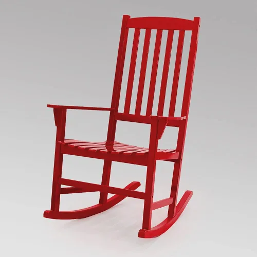 Miniatura 5 de Cambridge Casual Silla mecedora Bentley de madera maciza, color rojo