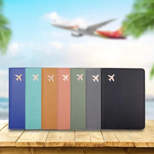 Miniatura 7 de Estuche para pasaporte, ranuras para pasaporte, tarjetero para pasaporte y tarjeta de vacunación, bonita funda para pasaporte para mujeres