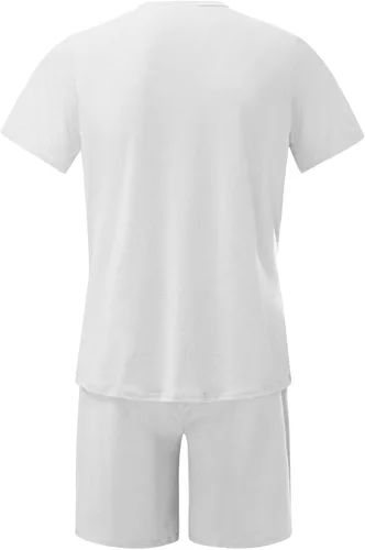 Miniatura 3 de Conjunto de 2 piezas de verano para hombre 2023, camisas de manga corta y pantalones cortos deportivos, conjunto deportivo