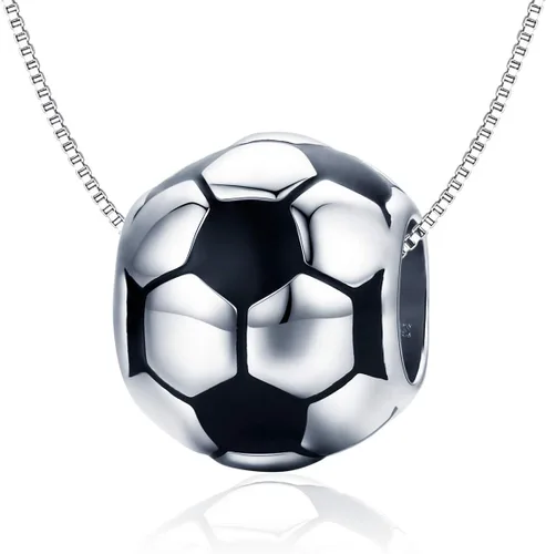 Miniatura 8 de Abalorios de fútbol de plata de ley 925 para pulsera Pandora, Plata esterlina