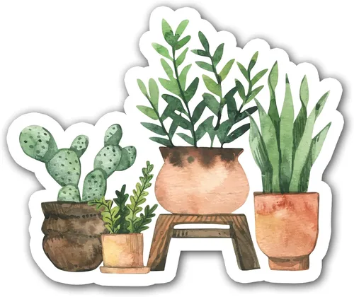 Plant Stickers, Flower stickers, Bookish Sticker, Kindle Stickers, Water Assistant Vinyl Booktok Decals for Water Bottles Laptops Phone, Nature