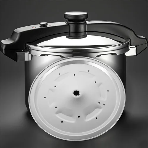 Miniatura 2 de Piezas de repuesto para olla a presión eléctrica, placa interior de aluminio y tapa de anillo de sellado de 9.64 pulgadas para estufa y olla a