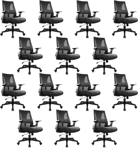 Miniatura 20 de CLATINA Silla de oficina grande y alta de 500 libras, sillas ergonómicas de malla resistente con soporte lumbar ajustable y asiento ancho y cómodo