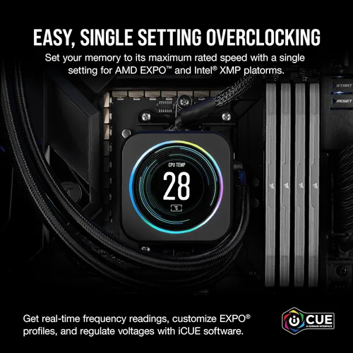 Miniatura 4 de CORSAIR Vengeance DDR5 32 GB (2 x 16 GB) Hasta 6000 MHz CL38-44-44-96 1.35V Intel XMP 3.0 AMD EXPO Memoria de escritorio para computadora - Gris