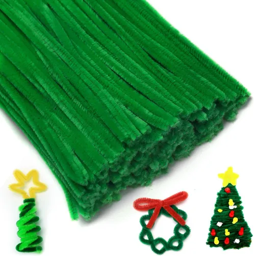 Miniatura 17 de IOOLEEM Limpiadores de tubería negros, tallos de chenilla para manualidades DIY y decoraciones de fiesta, suministros para arte y manualidades.