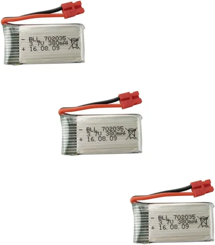 sea jump 3 unids 3.7 V 380 mAh Li batería para SYMA X5A-1 X15 X15C X15W control remoto helicóptero/aviones partes Quadcopter Li batería