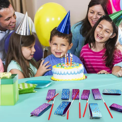 Miniatura 4 de AITIME Paquete de 20 varitas de cinta para niños, cintas rítmicas de baile de gimnasia de 78.7 pulgadas con serpentinas de estrellas, recuerdos