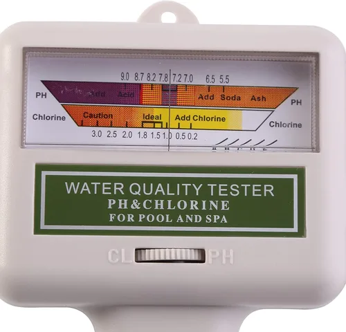 Miniatura 9 de Probador digital de agua, lector digital de tiras de prueba para pruebas de agua de piscina y spa, kit de probador de bolsillo de pH hermético PH60