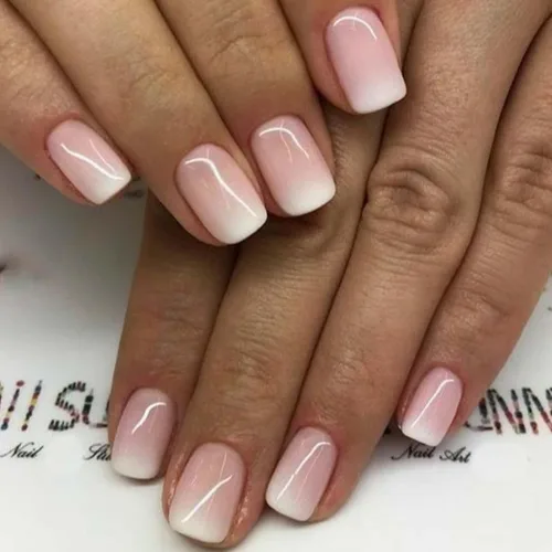 Miniatura 15 de Hkanlre - Uñas postizas cortas a presión con forma de almendra, uñas falsas de acrílico blancas brillantes, uñas postizas de cobertura completa