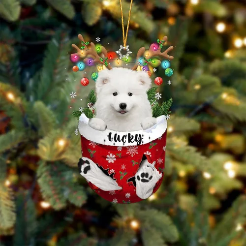 Miniatura 108 de Adorno de Navidad personalizado para perro Airedale Terrier en bolsillo de nieve, adorno para árbol de Navidad, idea de regalo para amantes