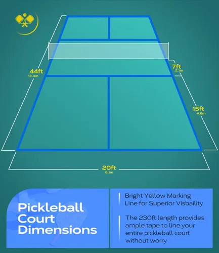 Miniatura 4 de Outdoor Pickleball Court Tape, 2in x 230FT Pickleball Tape Lines for Indoor Outdoor Sports Court Fast Marking, Such as Badminton, Tennis
