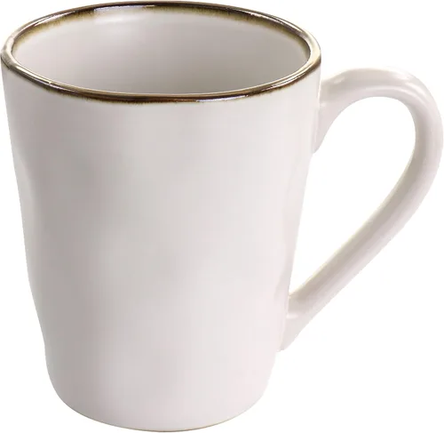 Miniatura 8 de Elama Vajilla romana de cerámica de 16 piezas en mate surtido con borde dorado, ELM-MATE