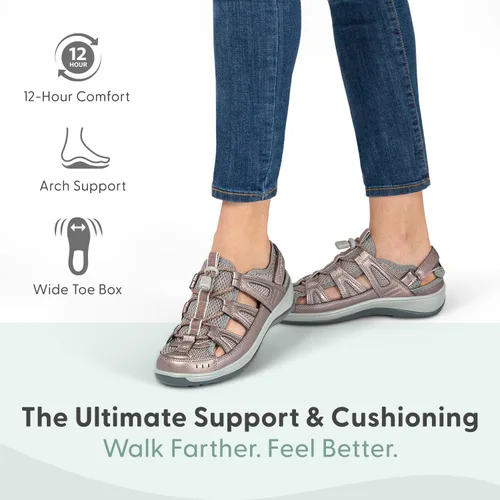 Miniatura 2 de Orthofeet - Alivio probado del dolor de pies y del talón. Anchos extendidos. Mejores zapatos ortopédicos para mujeres diabéticas o con juanetes