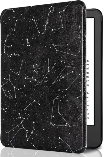 Miniatura 26 de CoBak Funda para Todos los Kindle Nuevos de 6 Pulgadas 2024 y 2022 (11ª Generación) - Cubierta Inteligente de Cuero PU, Suspensión y Activación
