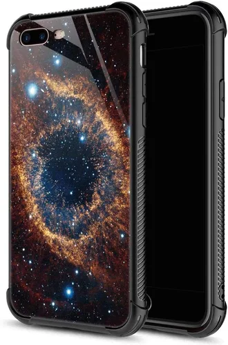 Miniatura 18 de Carcasa para iPhone 8 Plus, 9H de cristal templado para iPhone 7 Plus, para hombres y niños, diseño de patrón fresco a prueba de golpes, Bandera