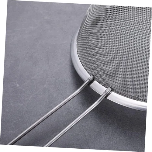 Miniatura 3 de PRETYZOOM Colador de malla de acero inoxidable, colador de tamiz de grano Twilled para tienda de té, harina de cocina, especias de azúcar, arroz