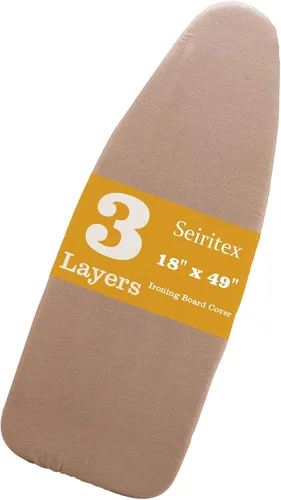 Miniatura 36 de Seiritex Funda para tabla de planchar de 12 x 32 pulgadas, se adapta a la tabla de planchar reflectante al calor, acolchado grueso con bordes
