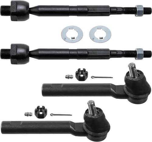 Miniatura 74 de Detroit Axle - 4 barras de acoplamiento delanteras para Kia Forte Koup 14-17, 14-18 Forte Forte5, 4 extremos de barra de acoplamiento exteriores e