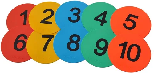Miniatura 13 de Marcadores de puntos de piso numerados de 8 pulgadas