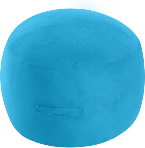 Miniatura 18 de MeMoreCool Puf Otomano Cuadrado Relleno Reposapiés, Puf de Suelo Reposapiés con Relleno de Trozos de Espuma, Otomano Relleno Suave Reposapiés