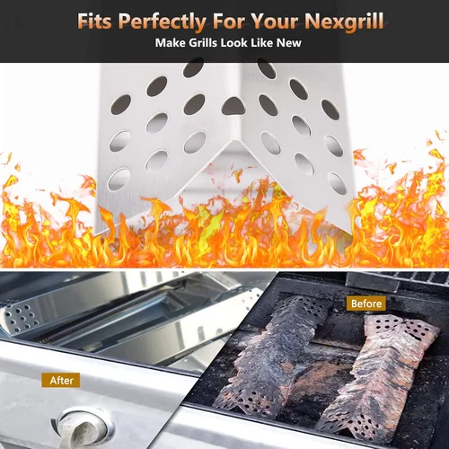 Miniatura 5 de Criditpid Piezas de repuesto para Nexgrill 720-0882A 720-0896 720-0830H 720-0783E, Grill Master 720-0697 720-0737, juego de 5 piezas de acero