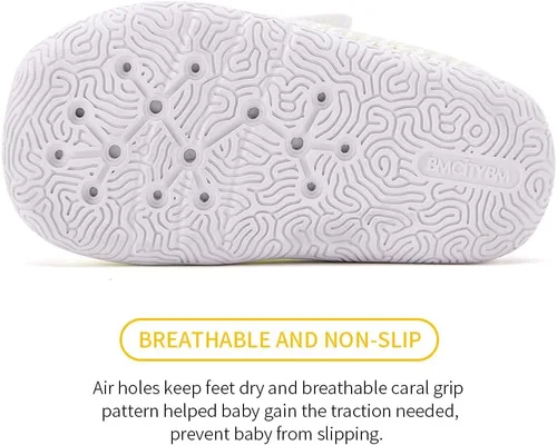 Miniatura 77 de BMCiTYBM Zapatos de bebé para niños pequeños, zapatillas de malla transpirable antideslizantes