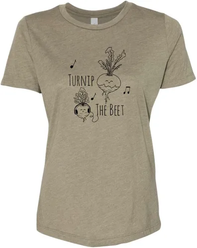 Miniatura 17 de Cute Women's Screen Printed Crew Neck Tee, Shirts With Sayings, Dusty Blue or Olive