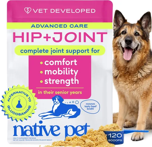 Miniatura 11 de Native Pet Advanced Care - Suplemento para cadera y articulaciones para perros - Apoya articulaciones, cartílago, músculos y tiene propiedades